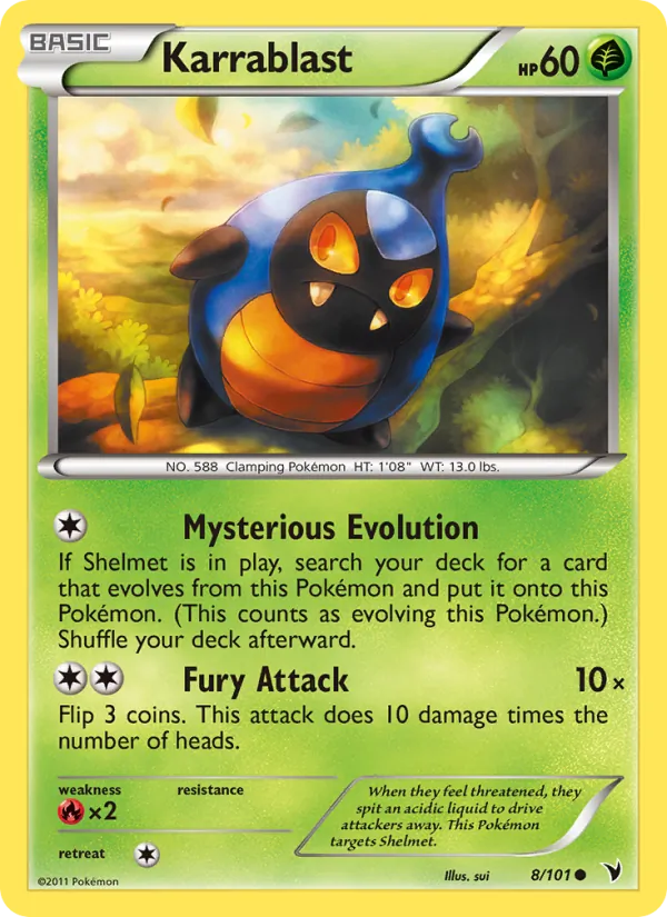 Karrablast - Noble Victories Pokemon Card