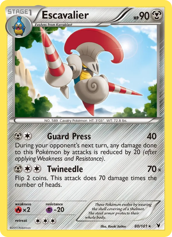Escavalier - Noble Victories Pokemon Card