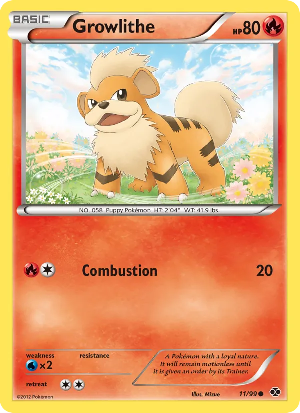 Growlithe - Next Destinies Pokemon Card