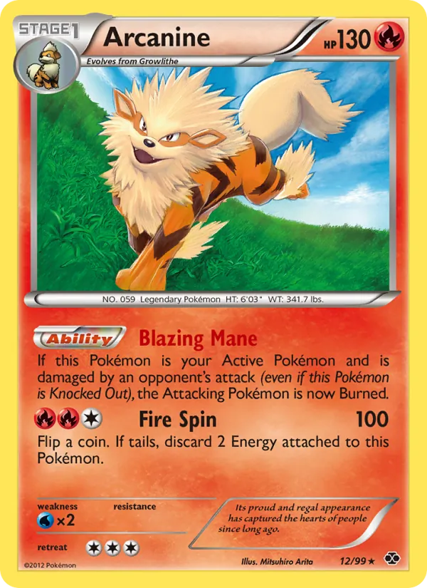 Arcanine - Next Destinies Pokemon Card