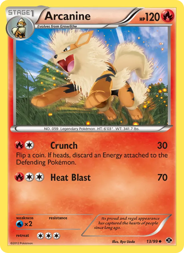 Arcanine - Next Destinies Pokemon Card