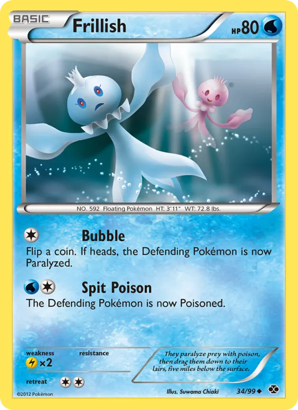 Frillish - Next Destinies Pokemon Card