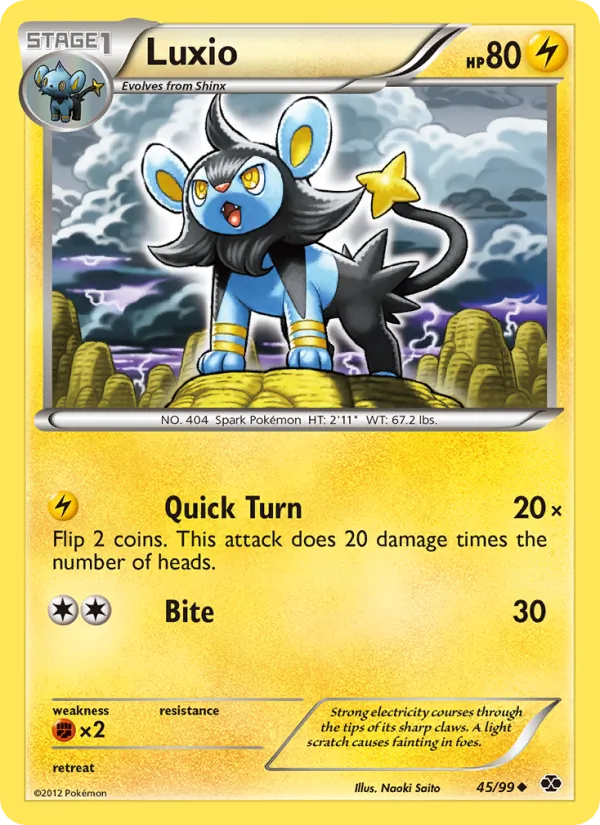 Luxio - Next Destinies Pokemon Card