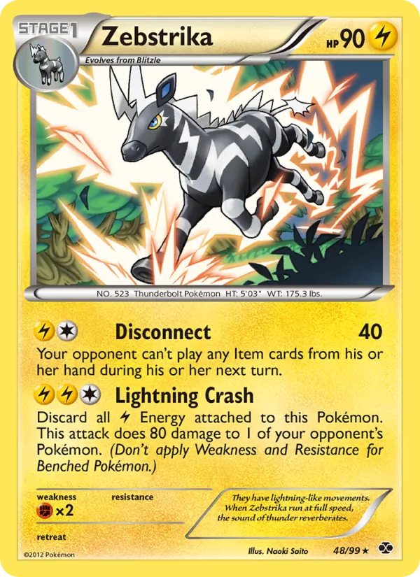 Zebstrika - Next Destinies Pokemon Card