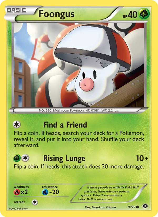 Foongus - Next Destinies Pokemon Card