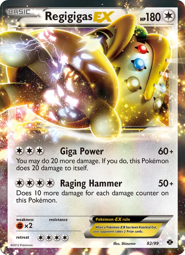 Regigigas-EX - Next Destinies Pokemon Card