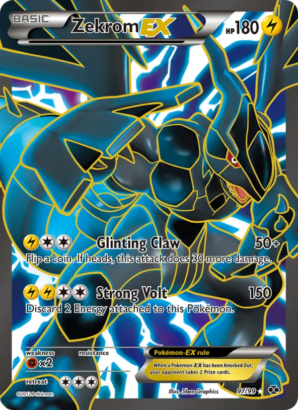 Zekrom-EX - Next Destinies Pokemon Card