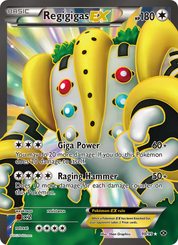 Regigigas-EX - Next Destinies Pokemon Card