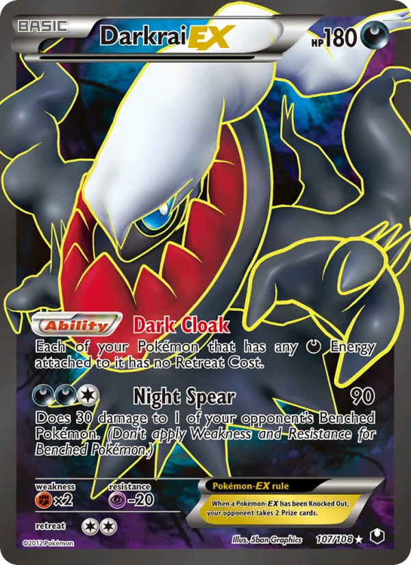 Darkrai-EX - Dark Explorers Pokemon Card