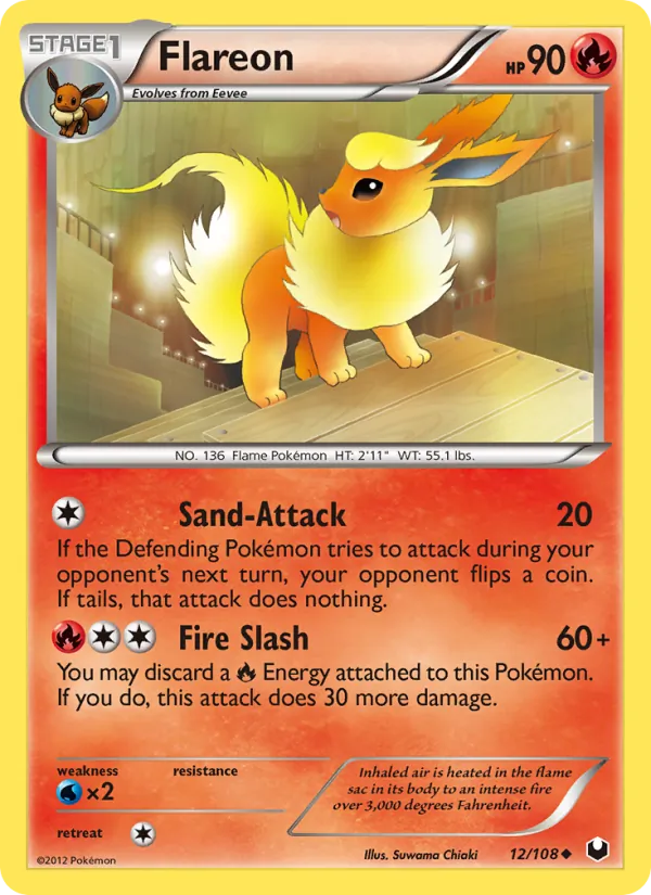 Flareon - Dark Explorers Pokemon Card
