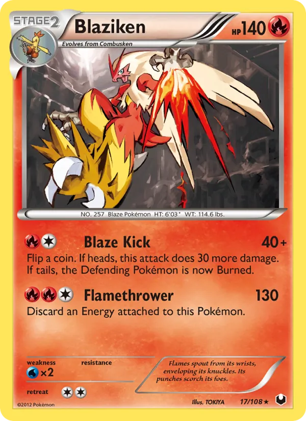 Blaziken - Dark Explorers Pokemon Card
