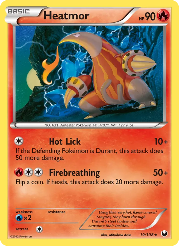 Heatmor - Dark Explorers Pokemon Card