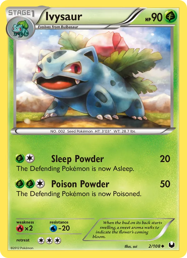 Ivysaur - Dark Explorers Pokemon Card