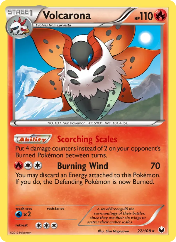 Volcarona - Dark Explorers Pokemon Card