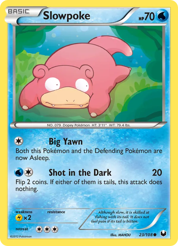 Slowpoke - Dark Explorers Pokemon Card