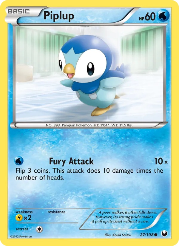 Piplup - Dark Explorers Pokemon Card