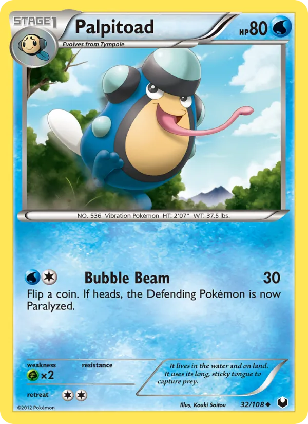 Palpitoad - Dark Explorers Pokemon Card
