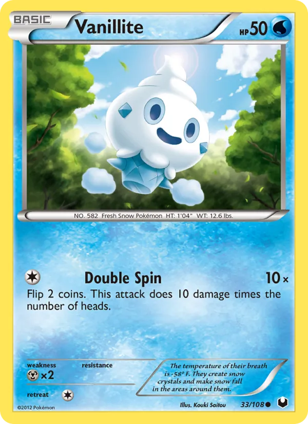 Vanillite - Dark Explorers Pokemon Card