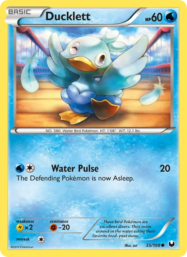 Ducklett - Dark Explorers Pokemon Card
