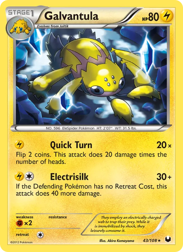Galvantula - Dark Explorers Pokemon Card