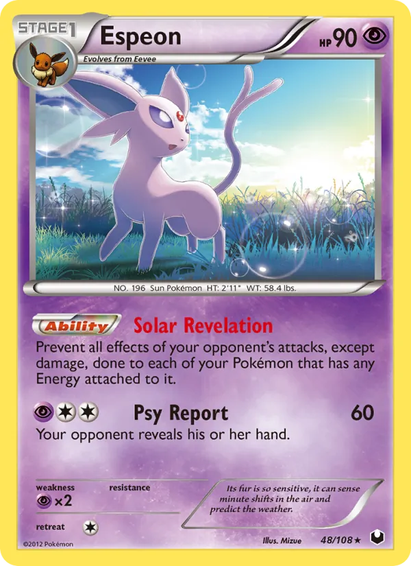 Espeon - Dark Explorers Pokemon Card