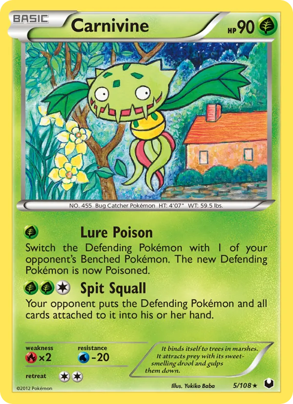 Carnivine - Dark Explorers Pokemon Card