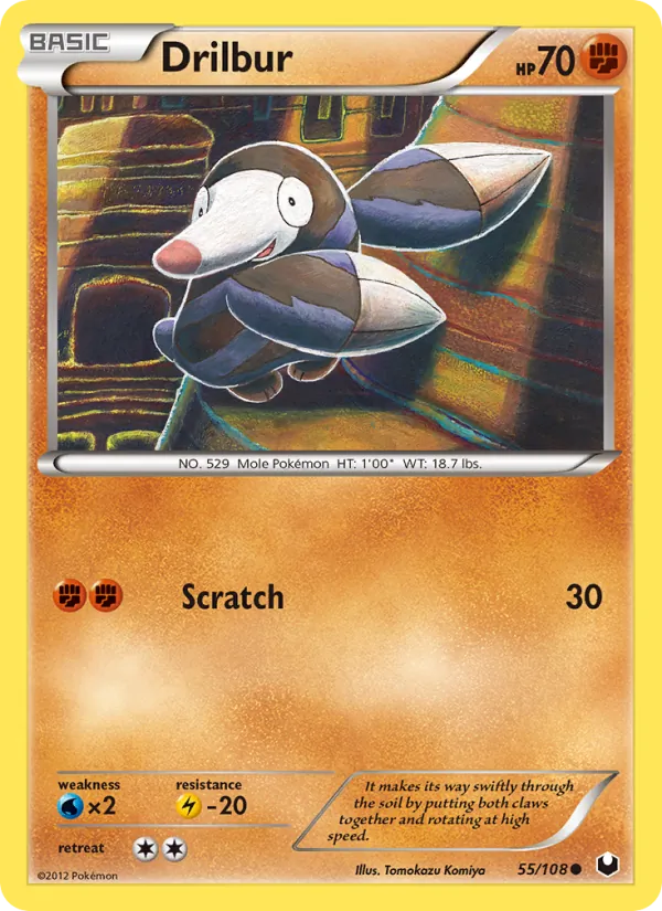 Drilbur - Dark Explorers Pokemon Card
