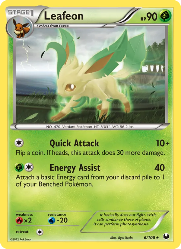 Leafeon - Dark Explorers Pokemon Card