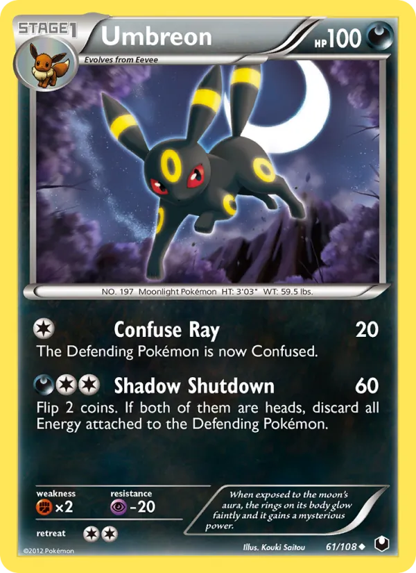 Umbreon - Dark Explorers Pokemon Card