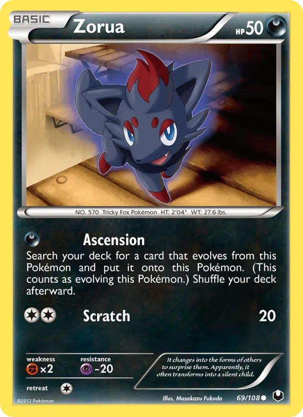 Zorua - Dark Explorers Pokemon Card