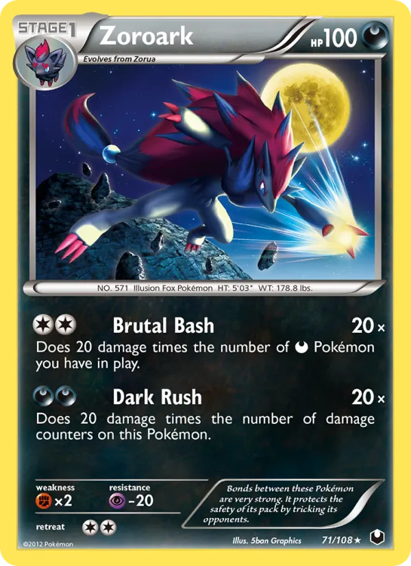 Zoroark - Dark Explorers Pokemon Card