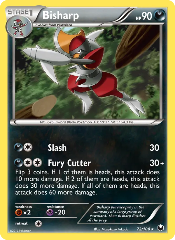 Bisharp - Dark Explorers Pokemon Card