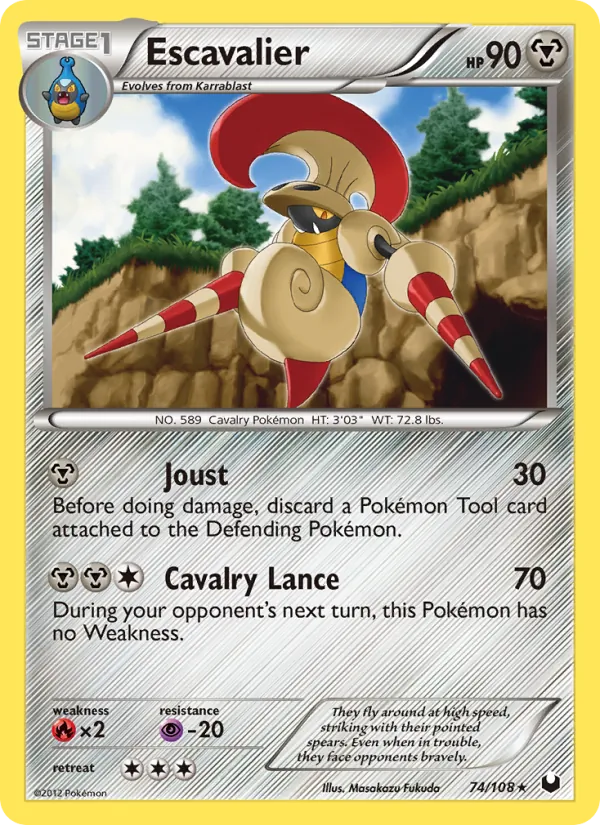 Escavalier - Dark Explorers Pokemon Card
