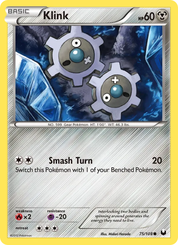Klink - Dark Explorers Pokemon Card