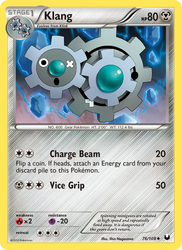 Klang - Dark Explorers Pokemon Card