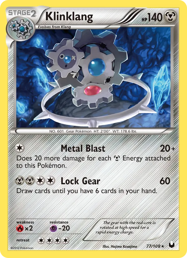 Klinklang - Dark Explorers Pokemon Card