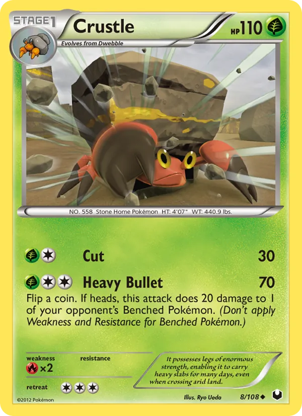 Crustle - Dark Explorers Pokemon Card