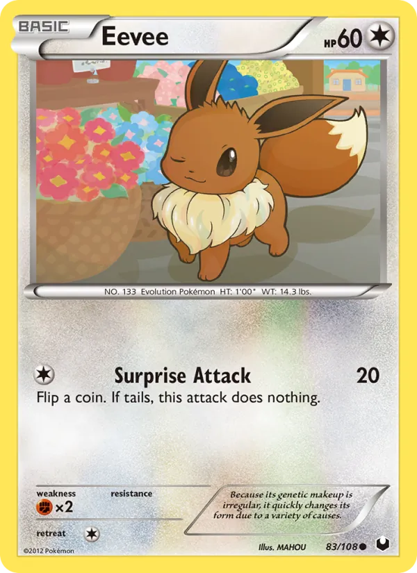 Eevee - Dark Explorers Pokemon Card