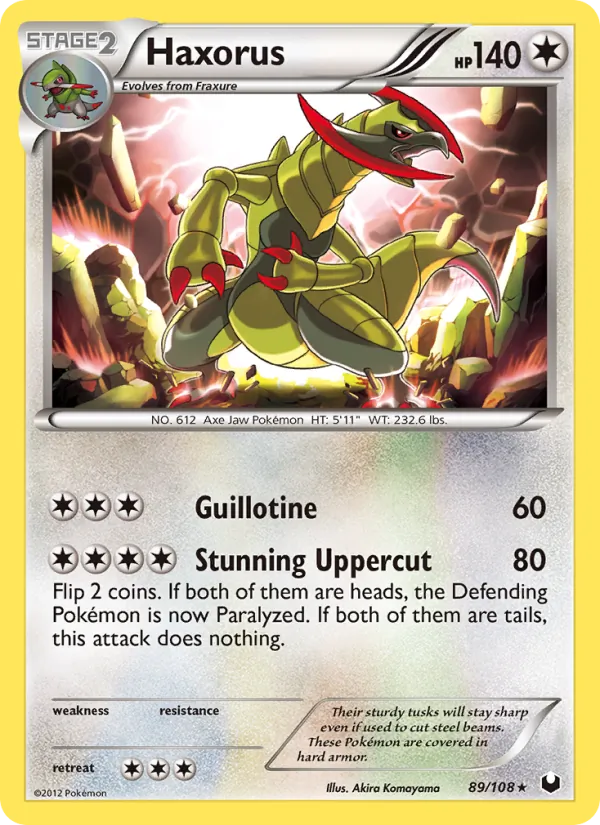 Haxorus - Dark Explorers Pokemon Card