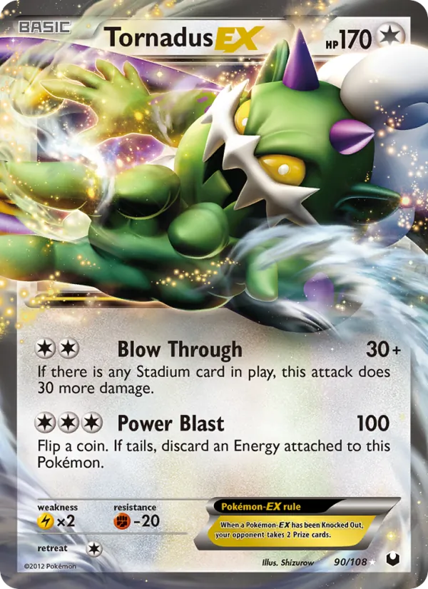Tornadus-EX - Dark Explorers Pokemon Card