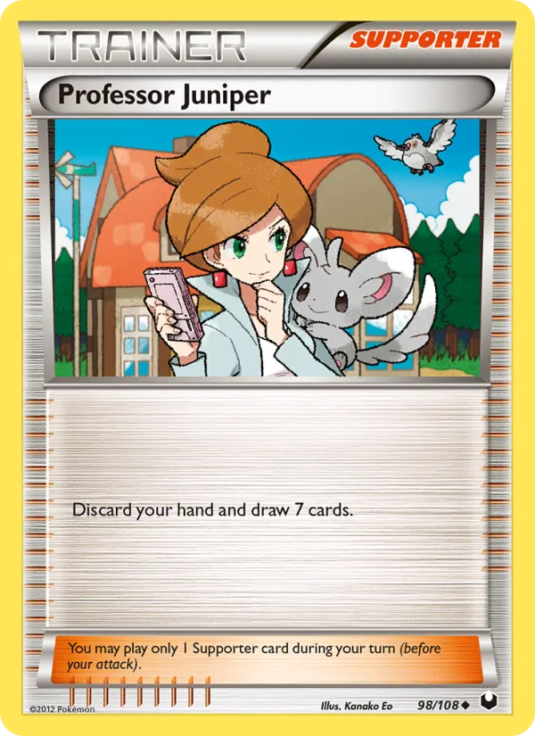 Professor Juniper - Dark Explorers Pokemon Card