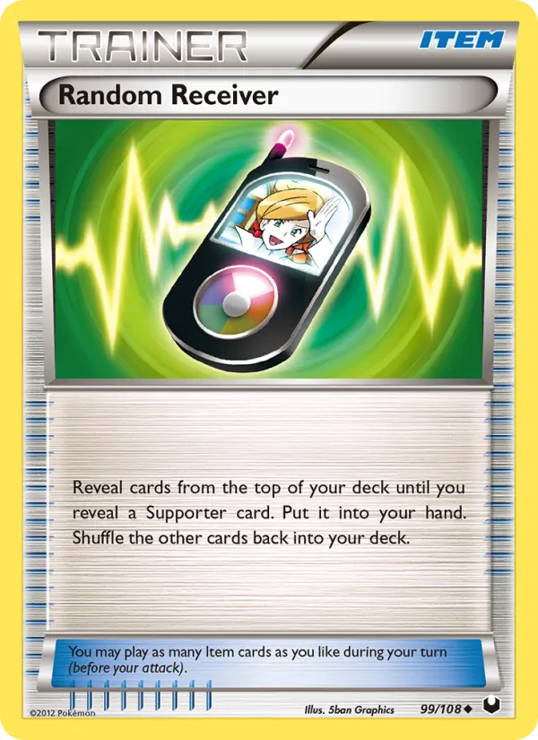 Random Receiver - Dark Explorers Pokemon Card