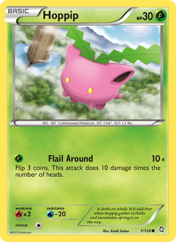 Hoppip - Dragons Exalted Pokemon Card