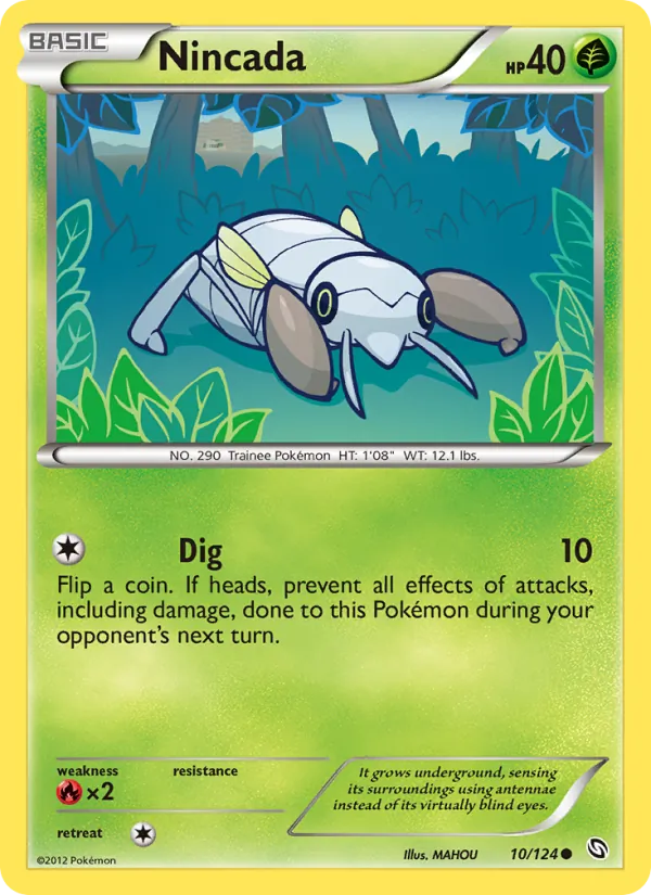 Nincada - Dragons Exalted Pokemon Card