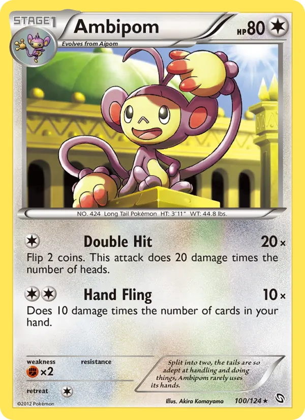 Ambipom - Dragons Exalted Pokemon Card