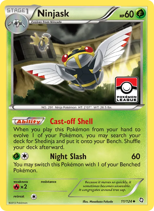 Ninjask - Dragons Exalted Pokemon Card