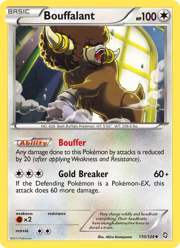 Bouffalant - Dragons Exalted Pokemon Card