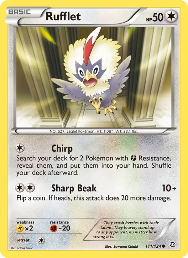 Rufflet - Dragons Exalted Pokemon Card
