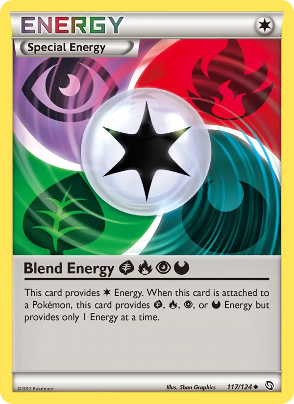 Blend Energy Grass Fire Psychic Darkness - Dragons Exalted Pokemon Card