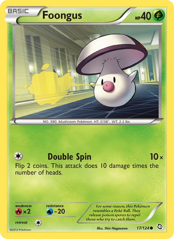 Foongus - Dragons Exalted Pokemon Card
